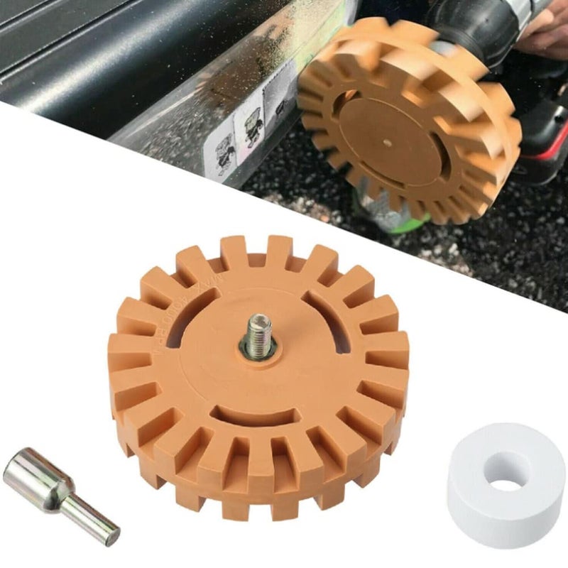 Magik 2-4 Pc 4�� Decal Removal Wheel ABN Rubber Eraser Drill Arbor Adapter Pinstripe (2 Pack) - Image 5